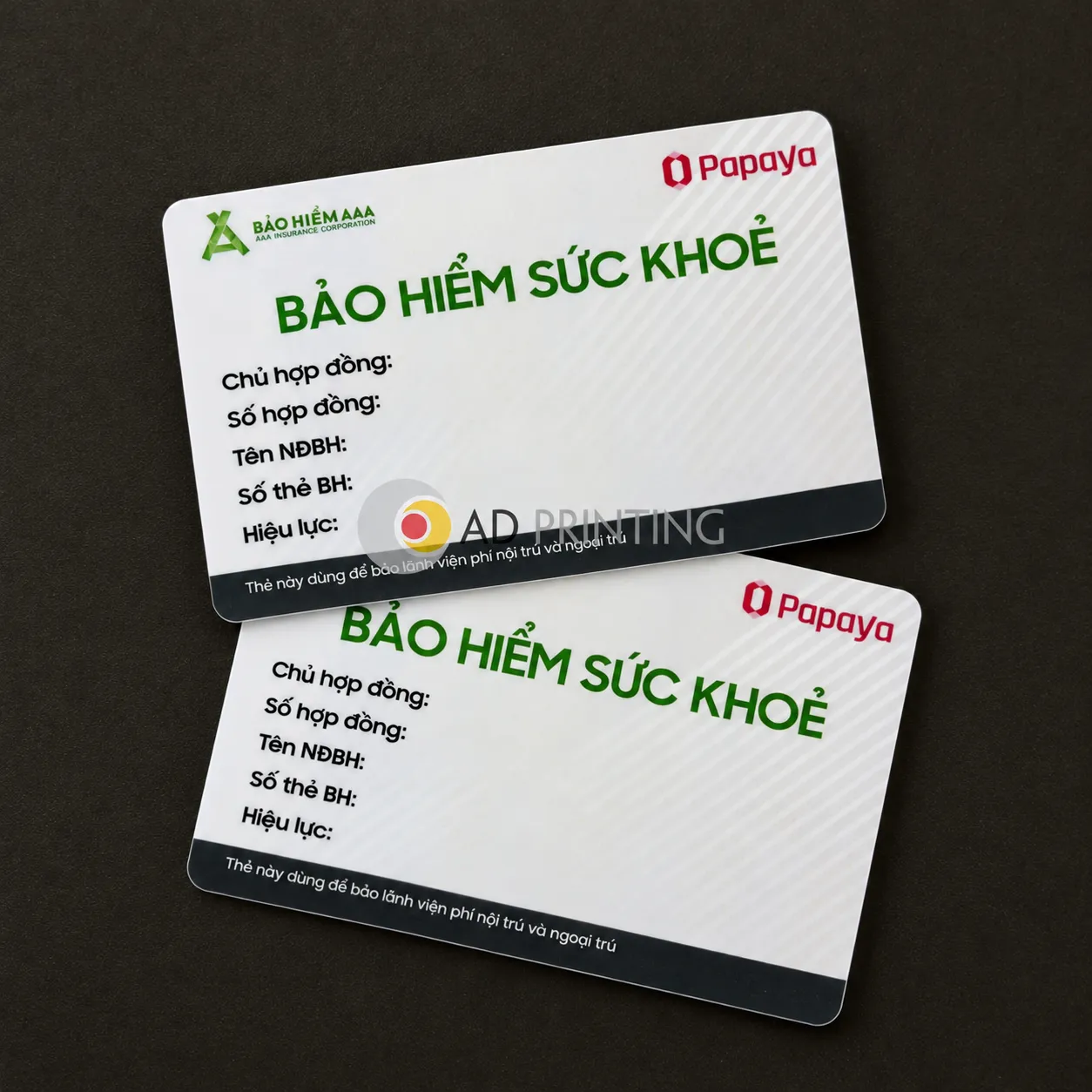In thẻ nhựa PVC bóng