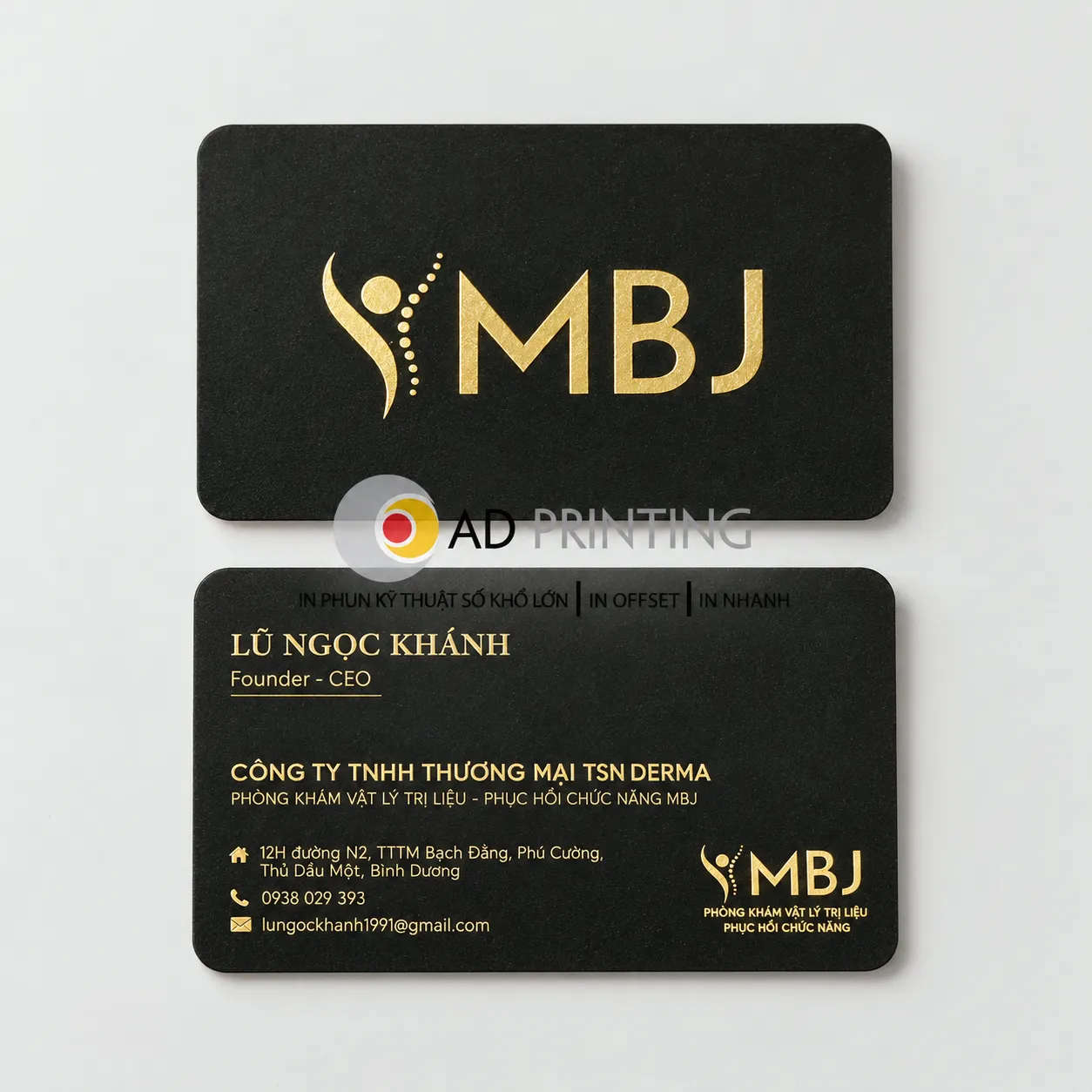 In thẻ nhựa PVC ép nhũ vàng - Ảnh 2