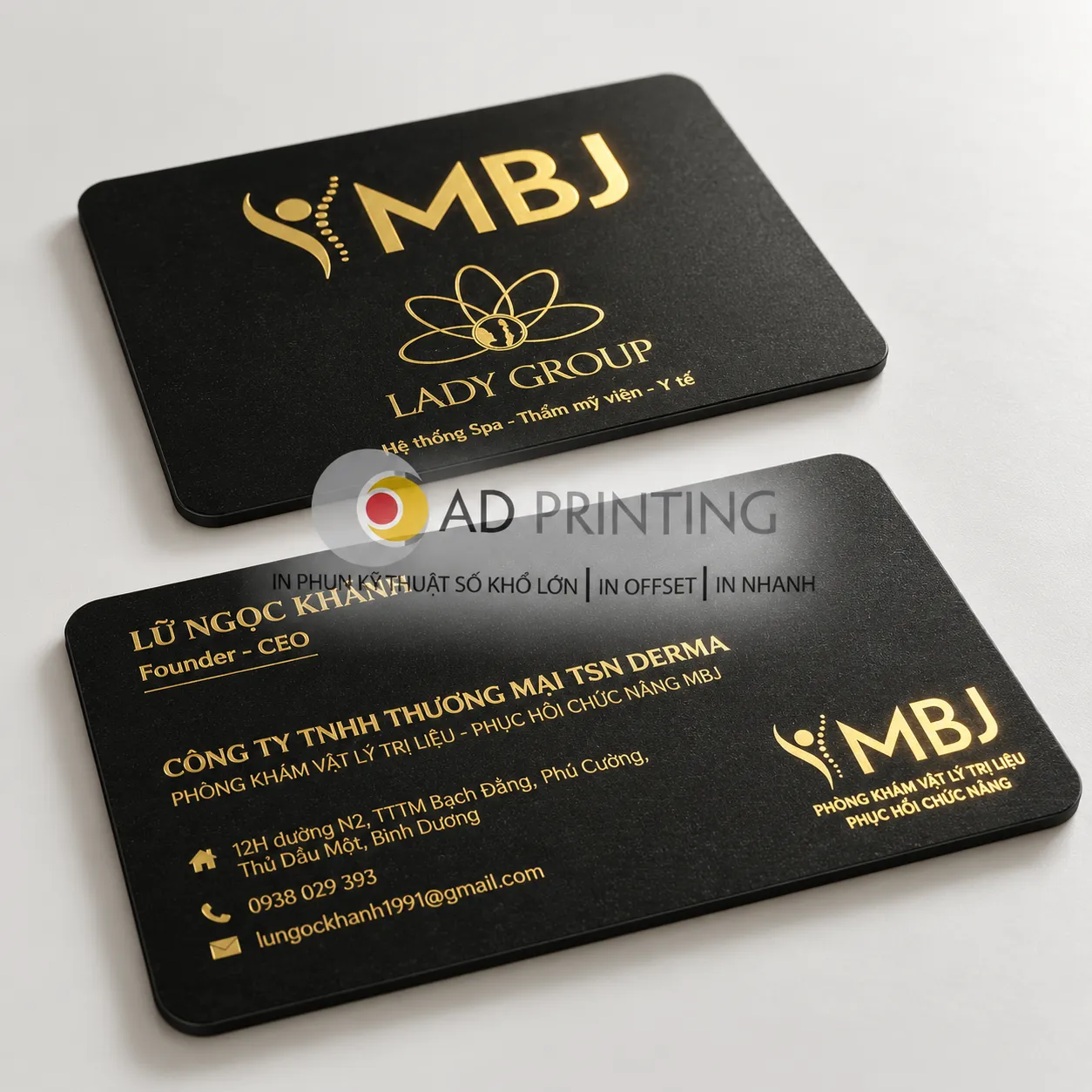 In thẻ nhựa PVC ép nhũ vàng - Ảnh 3