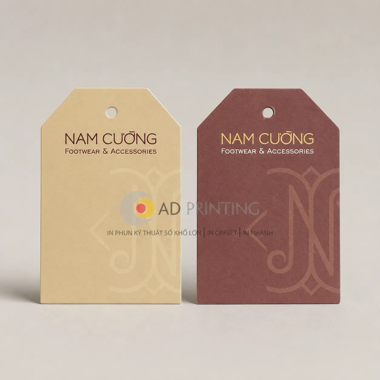 In thẻ Tag bo góc