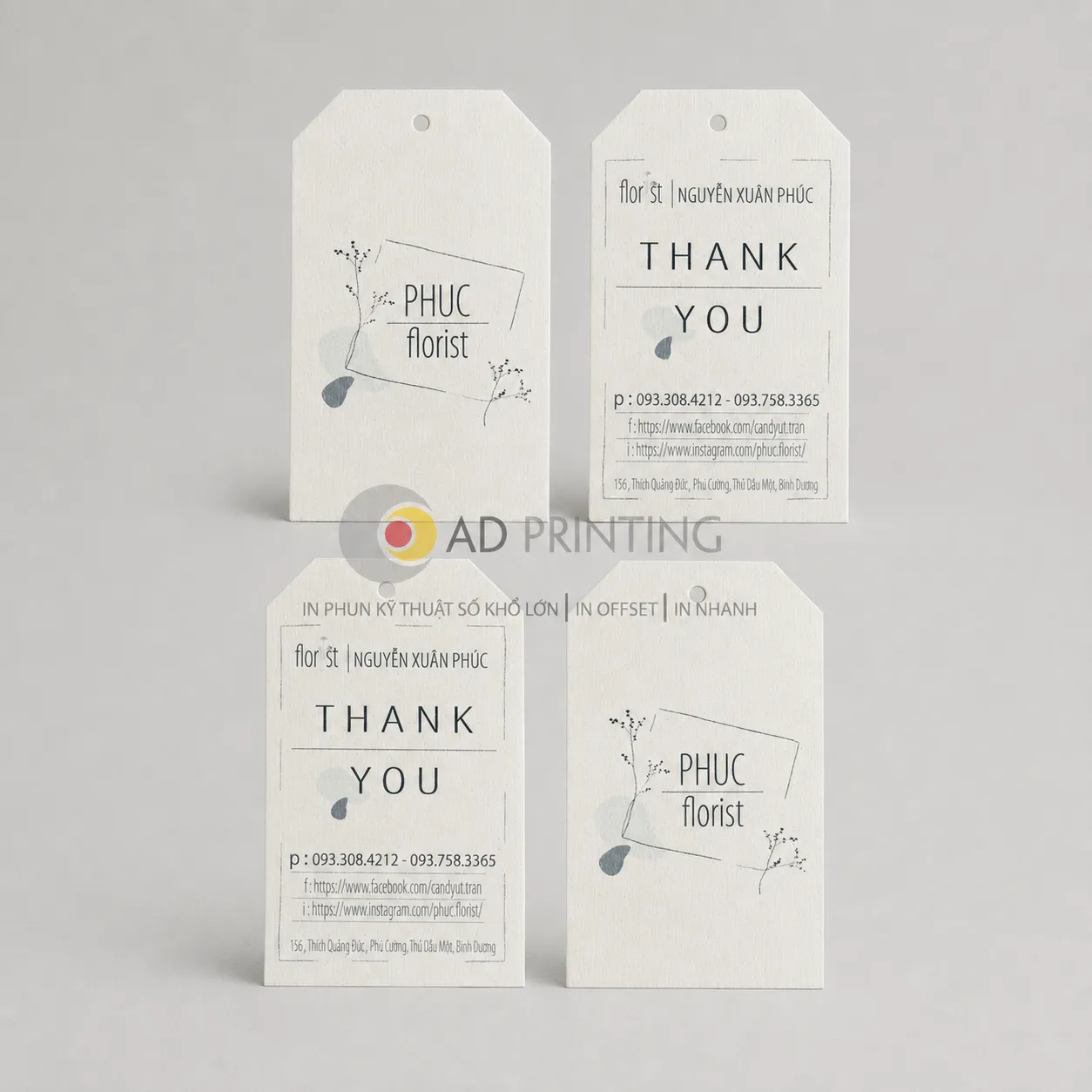 In thẻ Tag giấy mỹ thuật - Ảnh 2