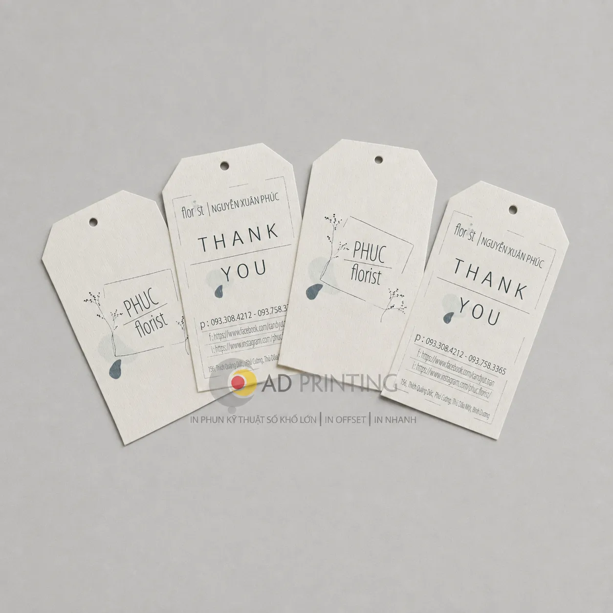 In thẻ Tag giấy mỹ thuật - Ảnh 3