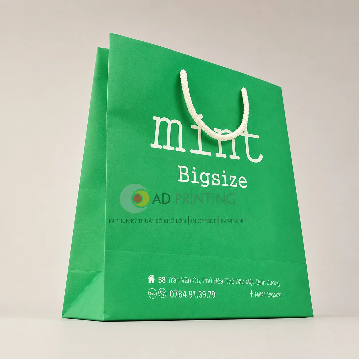 Túi giấy Kraft trắng - Ảnh 2