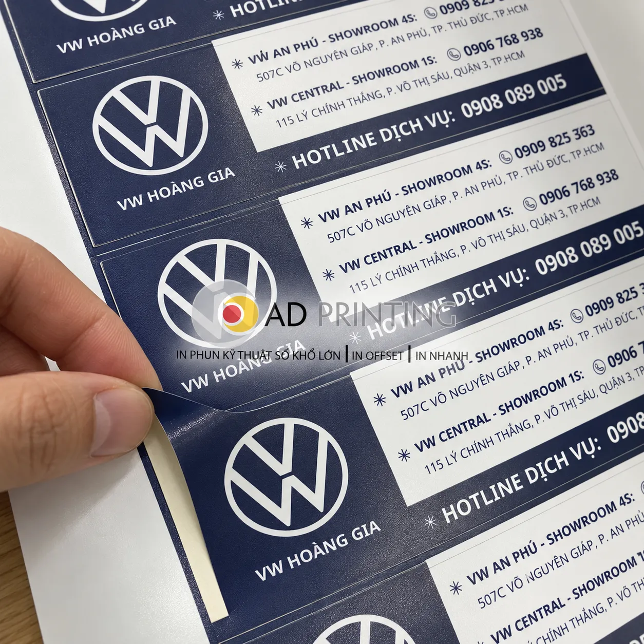 In UV Decal dán xe