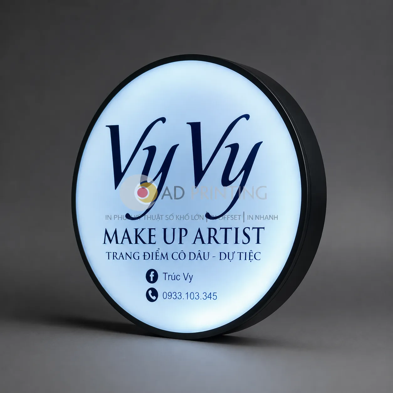 In Decal xuyên đèn